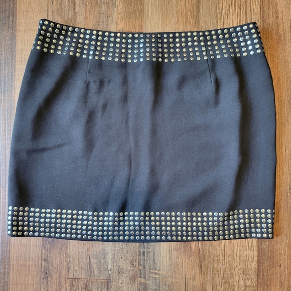 Forever 21 Black Mini Skirt With Metal Stud Embellishments - Picture 2 of 6